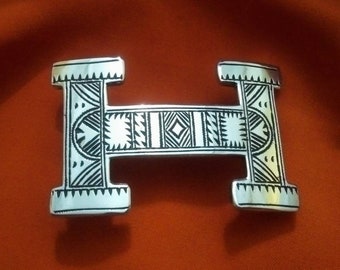 Niger - Touareg belt buckle / 925 silver belt buckle / Touareg jewelry / jewelry from Niger / Touareg belt / Tuareg silver.