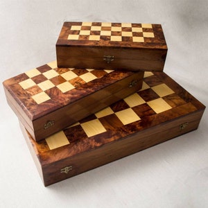 Moroccan backgammon and chess game, handmade chess - backgammon board games, lemon cedar wood games, chess games.