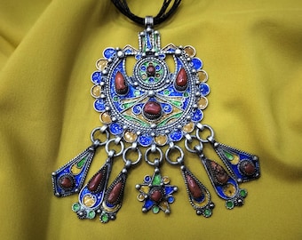 Kabyle - Old Algerian necklace from the Greater Kabyle region / Kabyle pendant / Kabyle jewelry / Berber necklace / boho hippie necklace