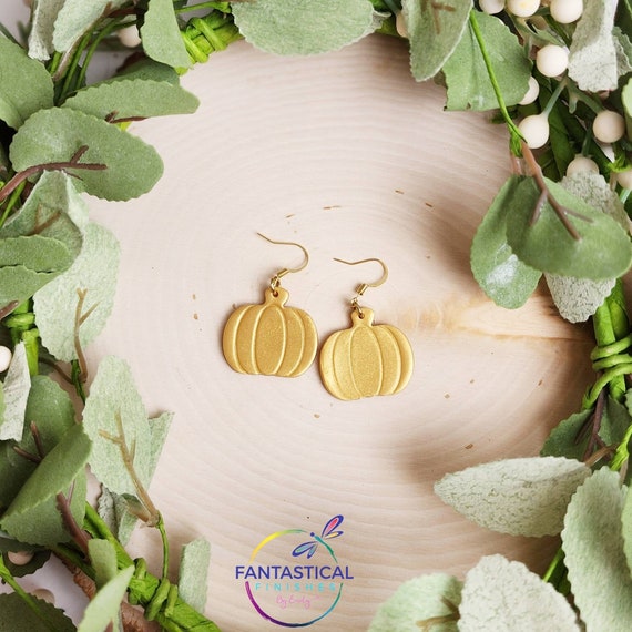 Thanksgiving Polymer Clay Earrings - Pumpkin Pie & Turkey Dangle Earrings For Fall