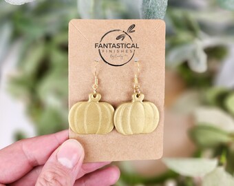 Sparkly Pumpkin Earrings For Women – Cute Dangle Earrings For Fall & Thanksgiving - View #14
