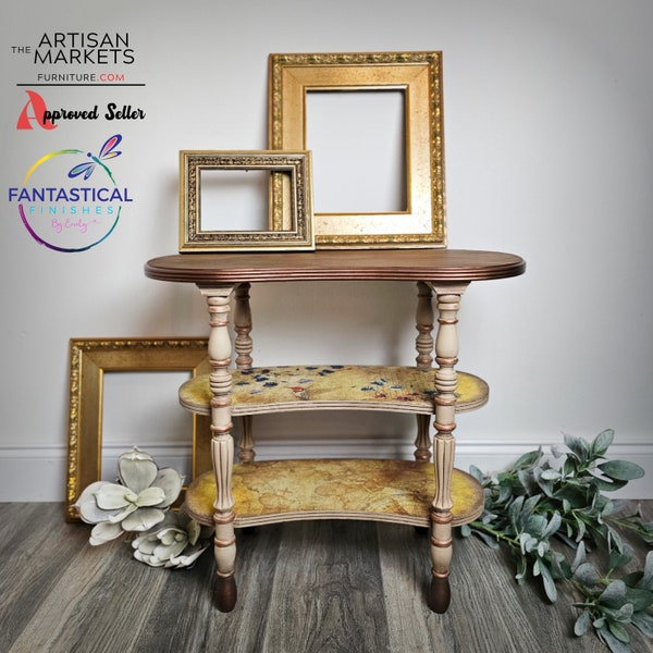 Painted Side Table Etsy