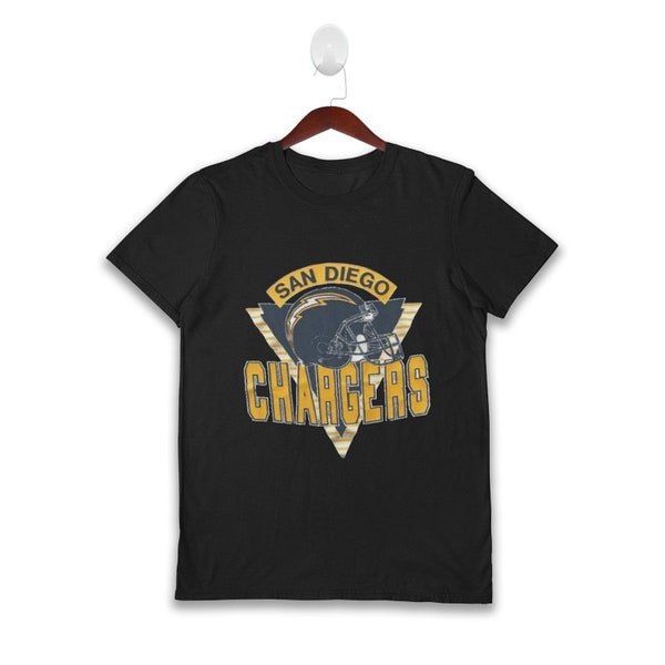 San Diego Chargers Vintage NFL Lightning Bolt Football Unisex T-Shirt