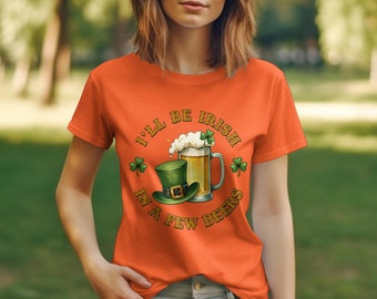 St. Patrick's Day T-Shirt, Funny Beer Lovers Tee, Irish Celebration Shirt, Unisex St Paddy's Graphic Top, Party Beer Mug Outfit