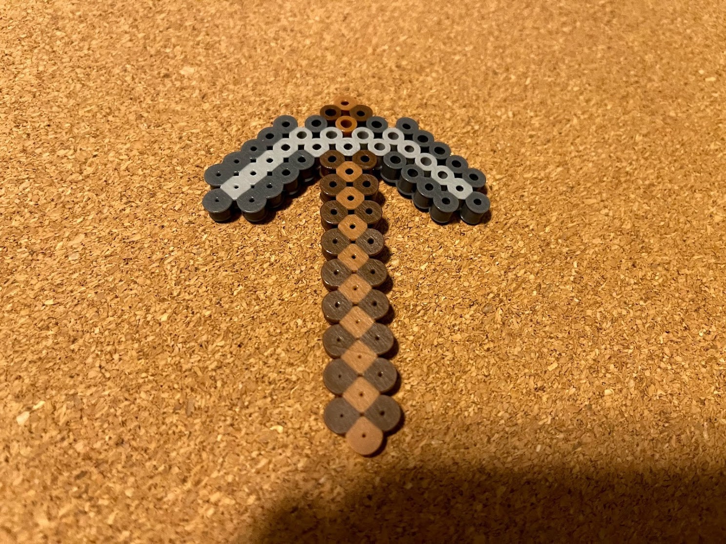 Pickaxe Minecraft Perler Bead Creation Etsy
