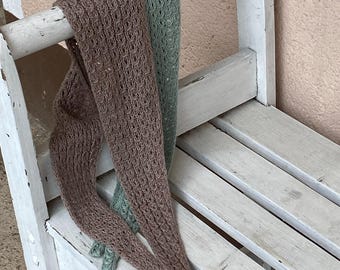 Anleitung Schal, Halstuch, Merino, Baumwolle, Anleitung, Stricken, Wolle, Pearl Ribbons Scarf, Lace-Muster, Strickmuster