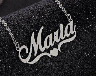 Buy Silver Name Necklace Online In 