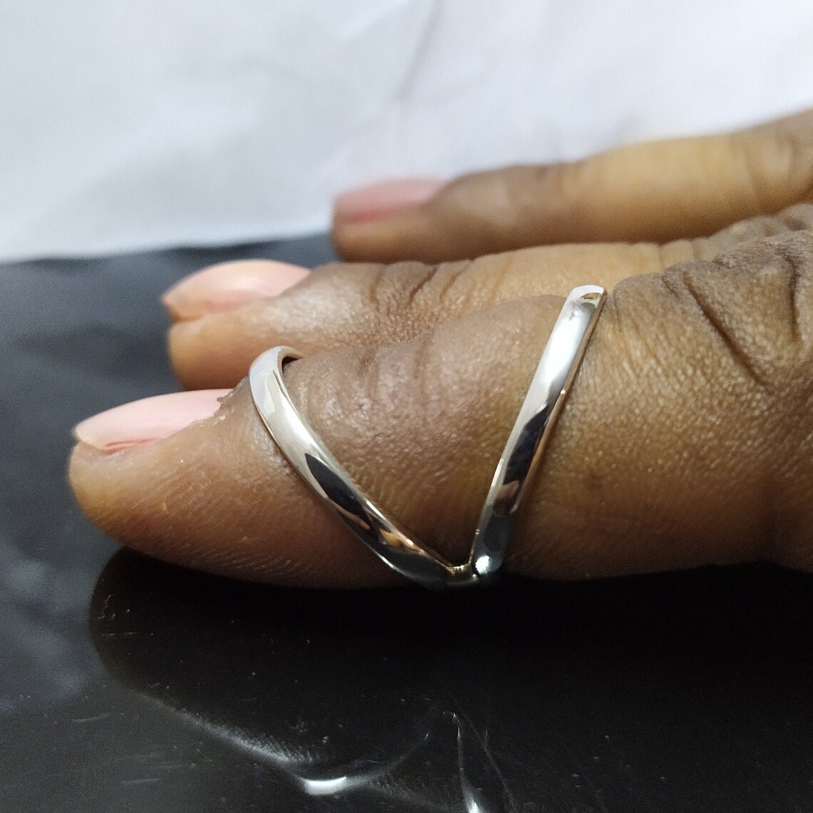 Sterling Silver Splint Ring for PIP or DIP JointSwan Neck Etsy