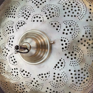 Moroccan Brass Pendant Light: Handmade Hanging Lantern