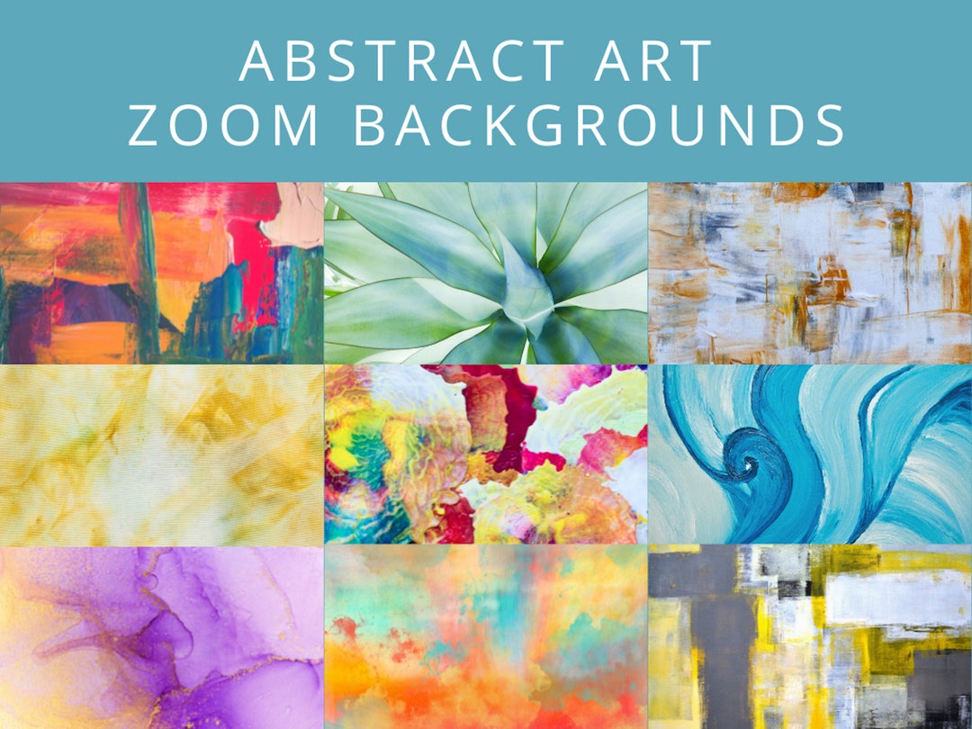 Abstract Art Zoom Backgrounds Virtual Meeting Backgrounds Etsy