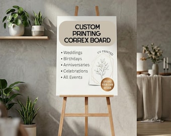 Correx Custom UV Printed Correx Board Signage, Indoor Outdoor Waterproof Advertising