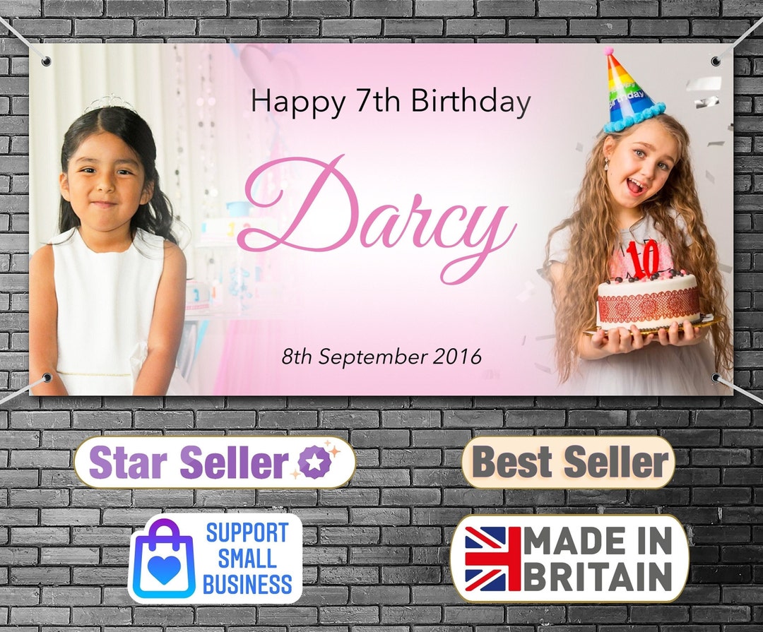 Happy 21st Birthday Flag Banner – 4 Meter Lang, Mit Glitzer & Zahlen, Ideal Für Die Mega-Geburtstagsparty