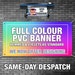 Custom Banner Printing | 500gsm Any Size Advertising Birthday Christening Logo Personalised 