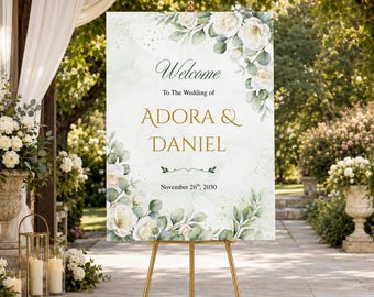 Personalised Wedding Welcome Sign – Printed Foamex Board