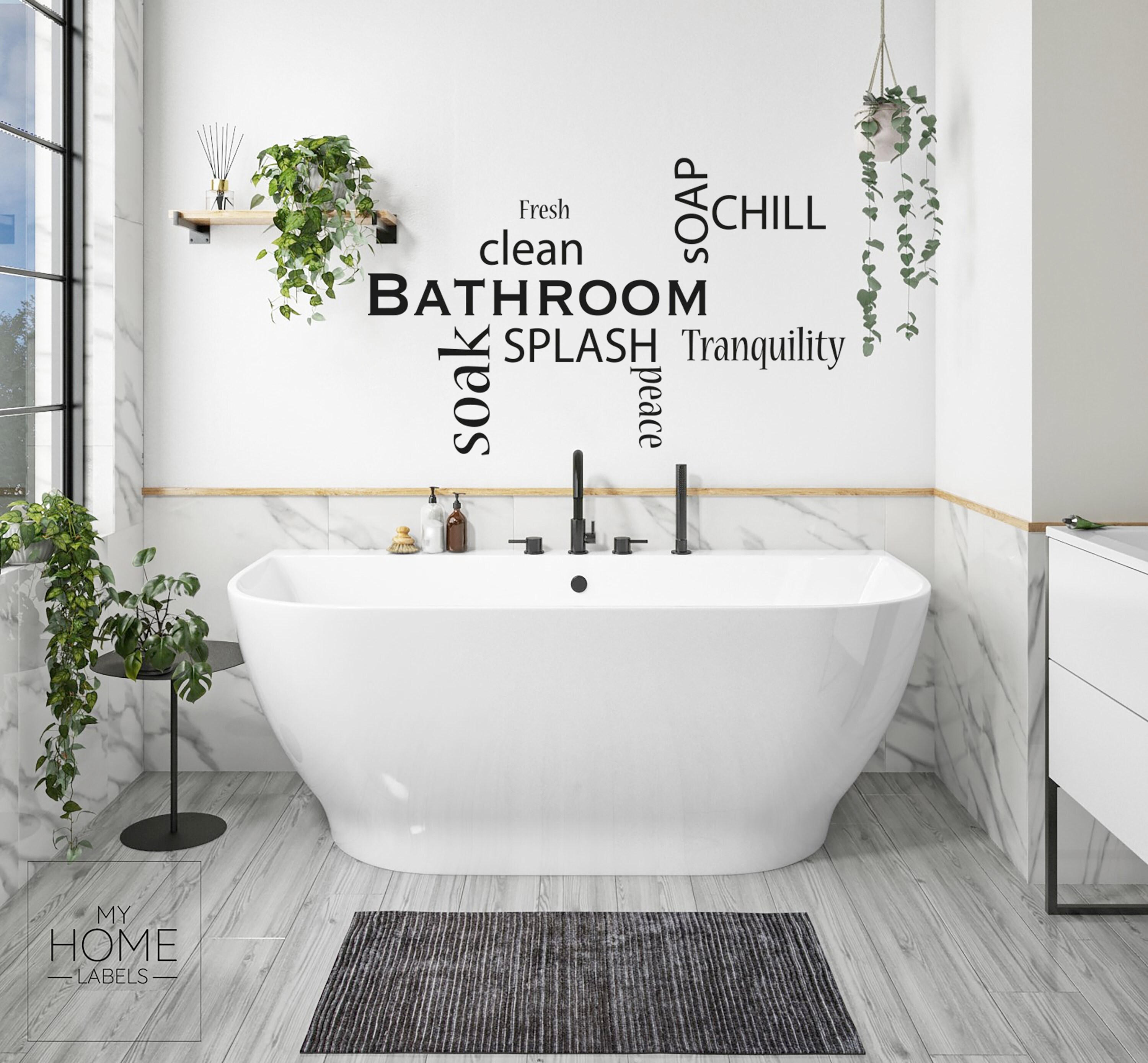 Badezimmer Zitate Aufkleber Aufkleber Vinyl Badezimmer Küche Etsy
