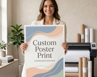 Custom Poster Print, Professional Wall Art, Upload Your Image, Bespoke Print