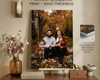 Custom Foamboard Print, UV Printed Wall Art, Wedding Family Portrait (3mm Thickness)