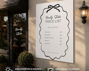 Custom Aluminium Composite Sign, Dibond Business Sign, Outdoor Shop Sign , Custom shop Sign, Weatherproof, Restaurant Cafe Salon Office Sign
