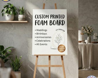 Foamex Custom Printed 3mm Foam Board Signage, UV Waterproof Advertising Board