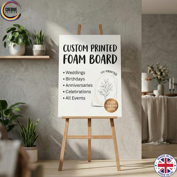 Foamex Custom Printed 5 mm Foam Board Signage, UV Waterproof Advertising Board