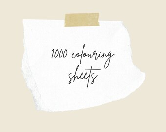 2000 Colouring sheets - Mandala