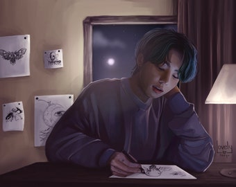 Bts Jungkook Fanart Etsy