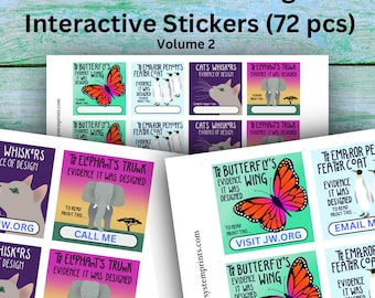 Evidence It Was Designed? 72 Interactive Stickers (Volume 2)