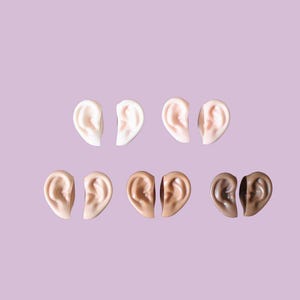Blythe Doll Ears (Style 3) - Neo / TBL Blythe Custom Parts, Fantasy & Cosplay Doll Accessories, Miniature Doll Ears