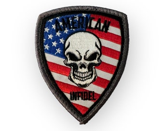 American Infidel Shield Morale Patch Full Color