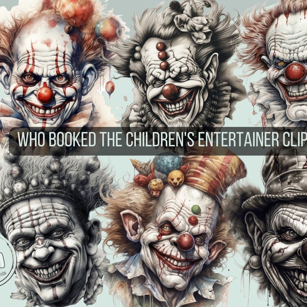 effrayant clown clipart effrayant clown png carnaval clipart freak show clipart mystique gothique fantaisie mystique sombre magie clipart horreur clipart