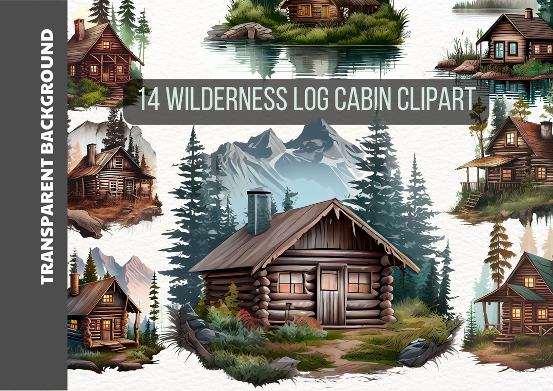 Log Cabin in the Woods Clip Art Cabin Png Log Cabin Clipart Camper Life