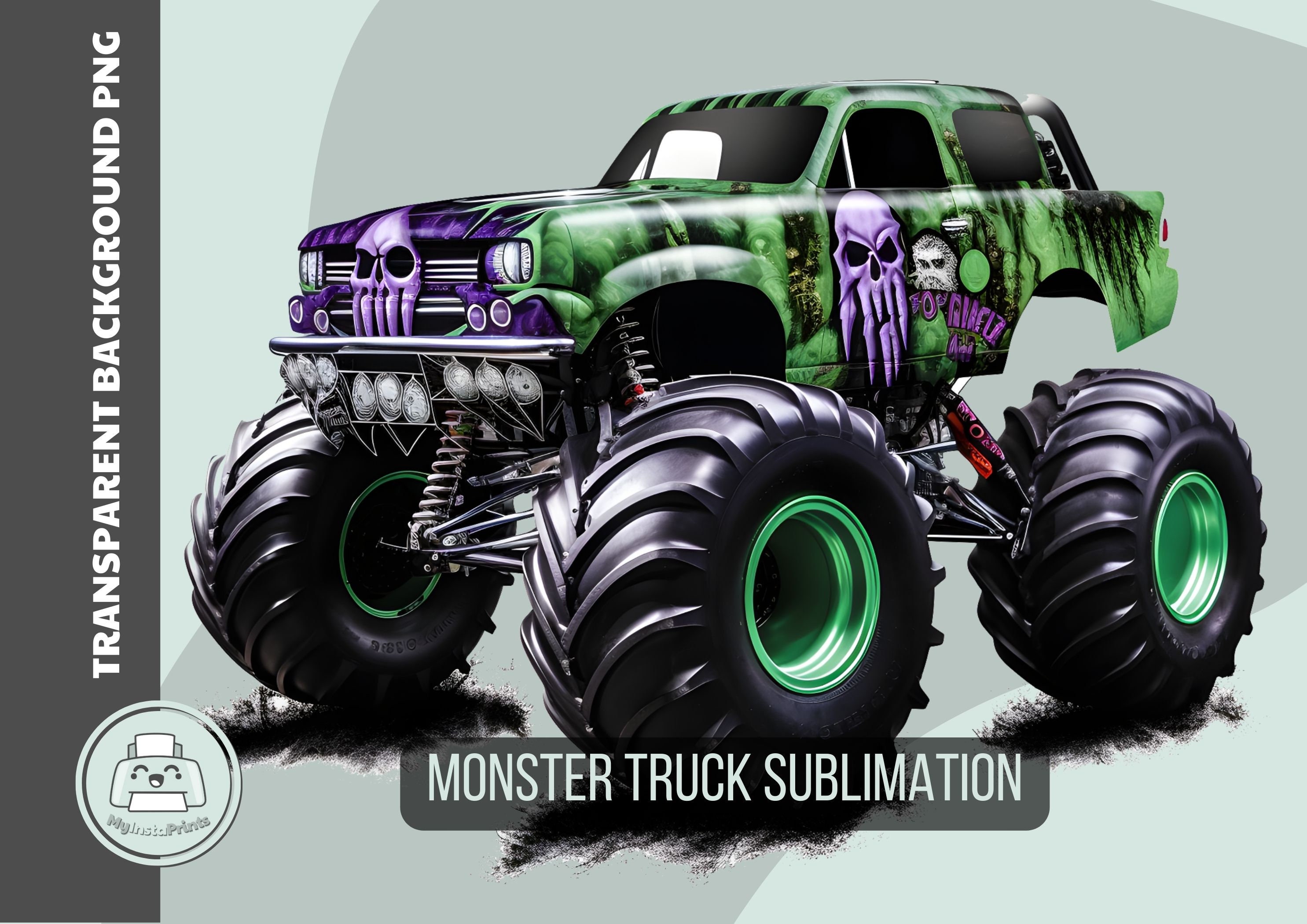 Monster Truck and T-rex Dinosaur Png Sublimation Design -  Israel