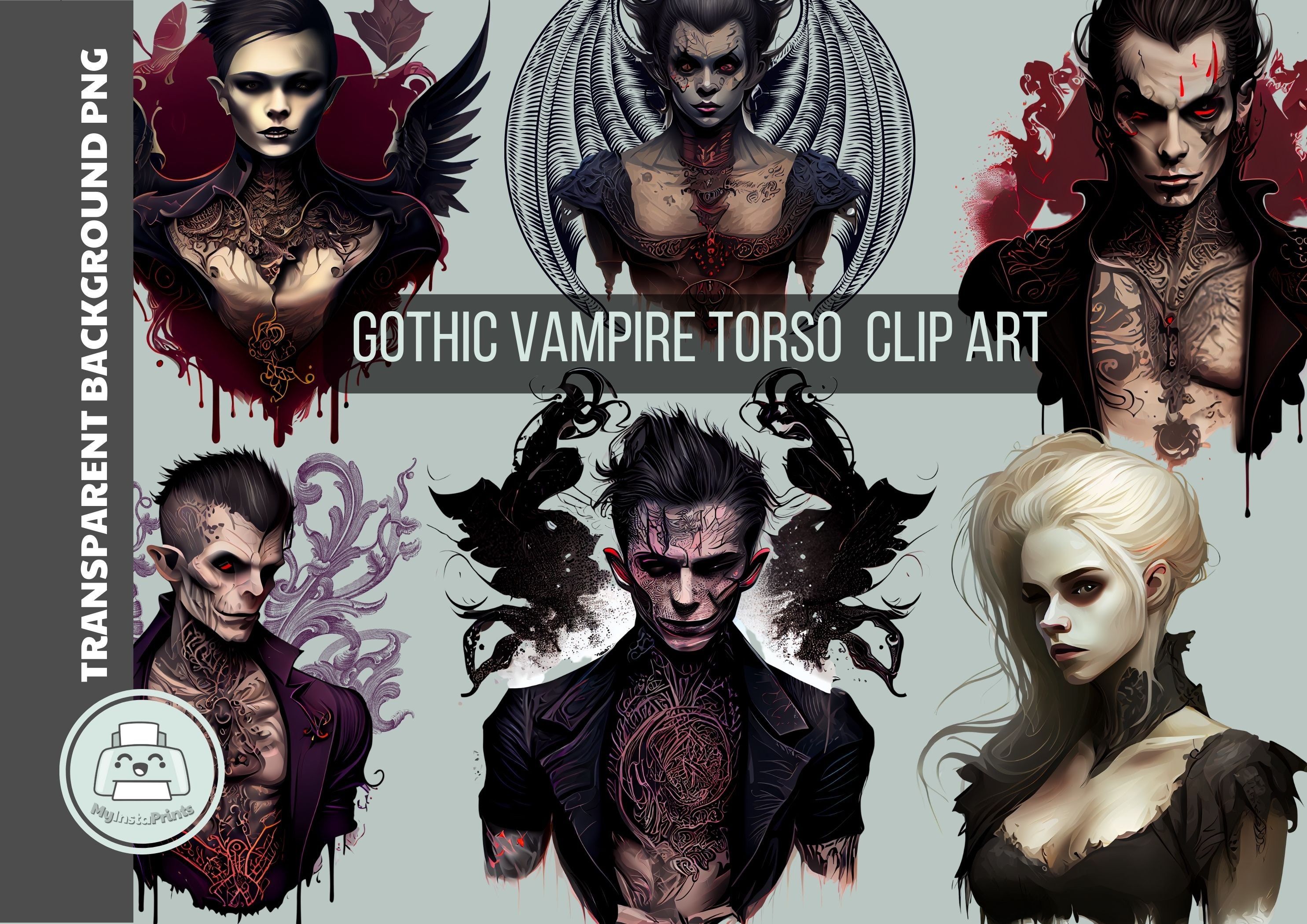 gothic vampire clipart
