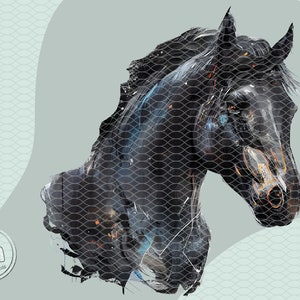 Horse sublimation design Horse png Horse clipart Horse dtf Horse waterslide Horse transfer file dtg Horse image Horse logo digital download