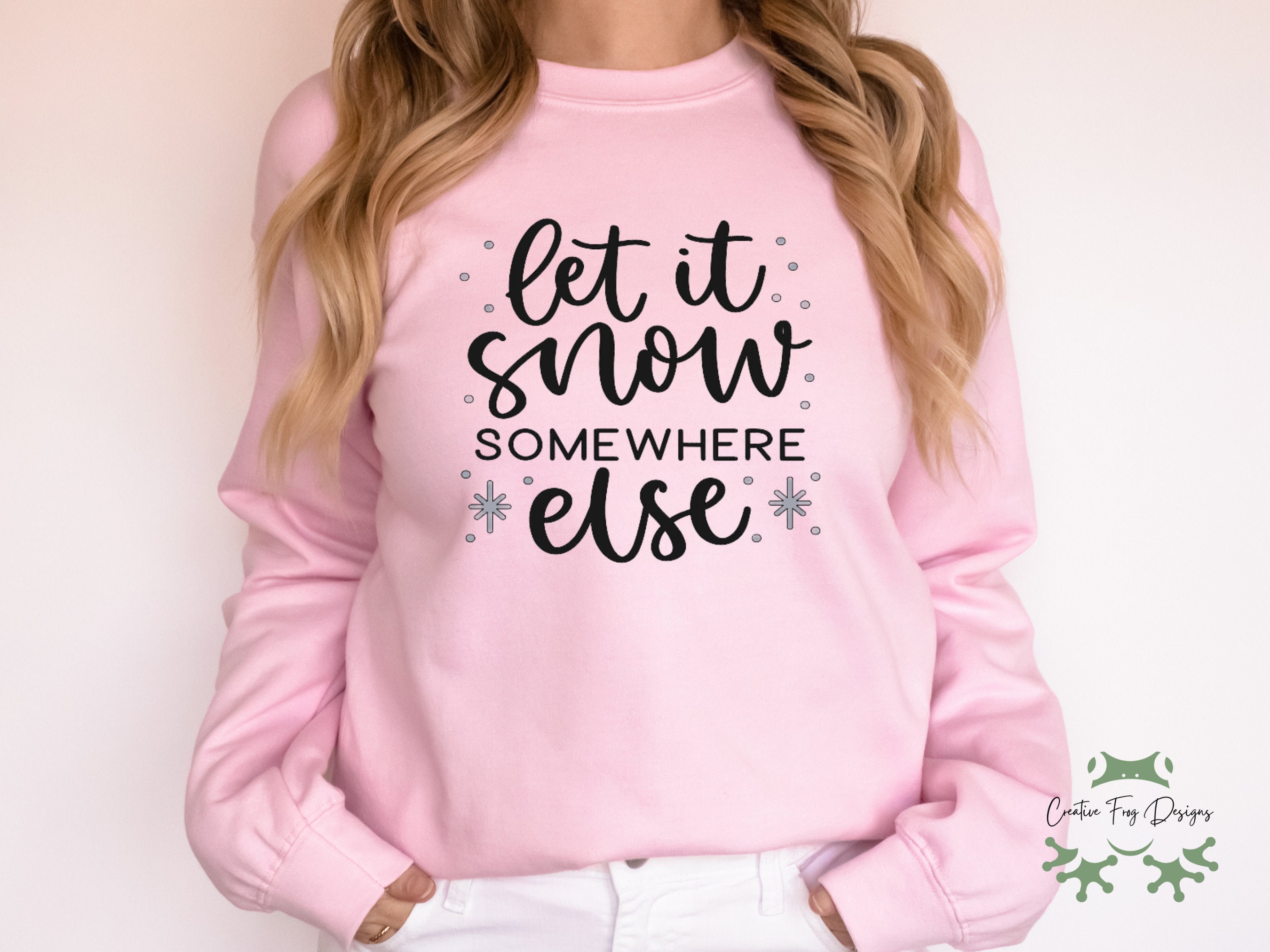 Let It Snow Pullover - Etsy | Sweatshirts