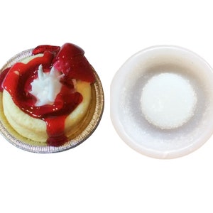 1 stuk korte cake| voor Strawberry Short Cake| Siliconenvorm in dessertvorm| Zeepvorm| Kaarsvorm | Mal voor was| Mal voor: