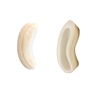 1pc Dwarf Mini Banana W/O Peel Silicone Mold| Dessert Shape Silicone Mold| Soap| Candle | Mold for Wax| Mold for | Not Food Grade