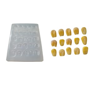 Corn Kernels Shape Silicone Mold| Food Shape Silicone Mold| Soap| Candle | Mold for Wax| Mold for Resin| Not Food Grade
