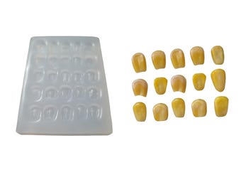 Moule en silicone en forme de grains de maïs | Moule en silicone alimentaire | Savon| Bougie | Moule à cire| Moule pour résine| Pas de qualité alimentaire