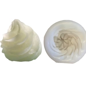 1pc Realistic Whipped Cream Dollop Silicone Mold Food Shape Soap Mold Whip Cream Dollop Shape Wax Candle Mold Not Food Grade image 1