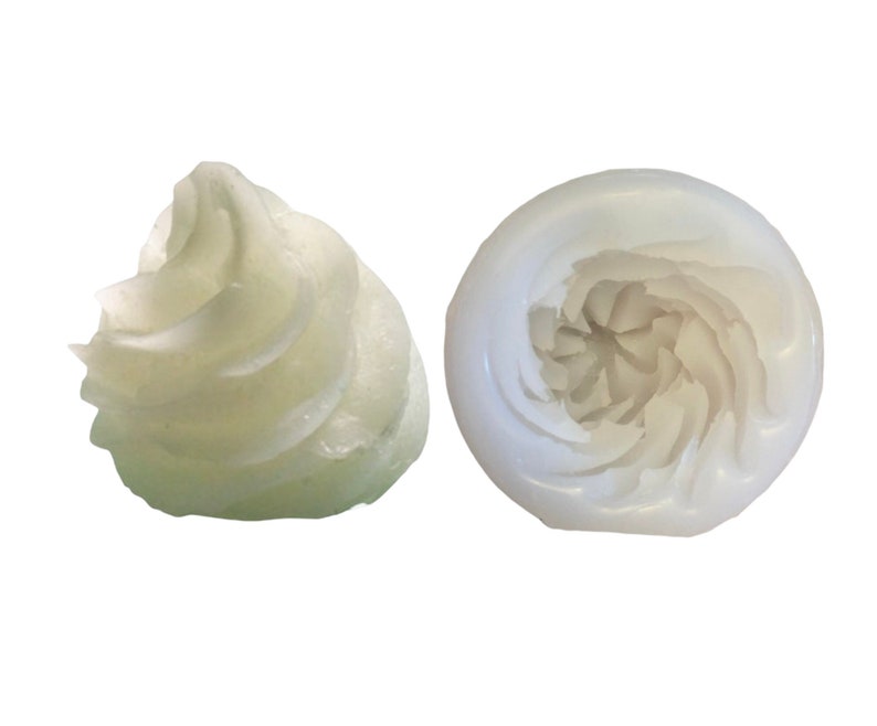 1pc Realistic Whipped Cream Dollop Silicone Mold Food Shape Soap Mold Whip Cream Dollop Shape Wax Candle Mold Not Food Grade image 1