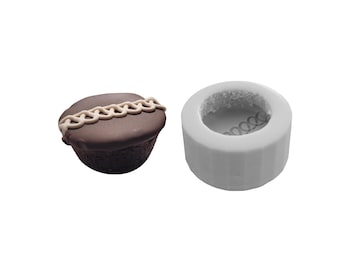 1 molde de silicona para cupcakes, molde para jabón con forma de comida, molde para velas de cera con forma de pastel, no apto para uso alimentario.