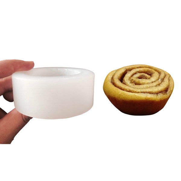 1 Stück Kleine Pekannuss Swirl Roll Silikonform | Dessert Form Silikonform | Seife| Kerze | Form für Wachs | Form für | Nicht lebensmittelecht