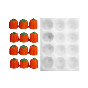 12pc Pumpkin Candy Shape Silicone Mold| Candy Shaped Silicone Mold| Soap| Candle | Mold for Wax| Mold for | Not Food Grade