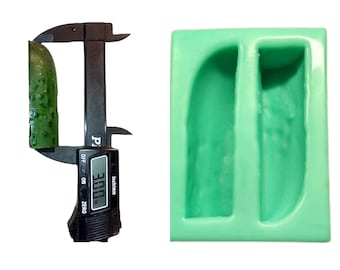 2pc Cucumber Wedge Silicone Mold. Embeds for Wax | Soap | Polymer Clay | | Not Food Grade