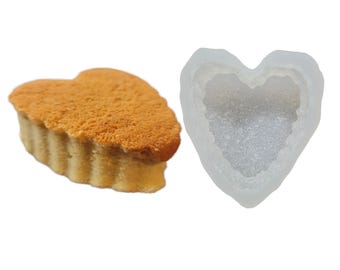 Schlichte Herz-Kuchen-Silikonform | Lebensmittel Form Seifenform | Kuchenform Wachskerzenform | Nicht Lebensmittelqualität