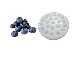 22pc Blueberry Silicone Mold. Realistic Blueberry food shape Silicone Mold for Candle | Wax | Soap |  Castings|  Food Grade