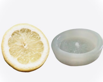 Realistic Lemon Slice Silicone Mold | Embeds for Wax, Soap, Clay (Not Food Grade)