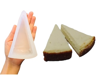 1pc Realistic Cheesecake Slice| Dessert Shape Silicone Mold| Soap Mold| Candle Mold | Mold for Wax| Mold for | Not Food Grade
