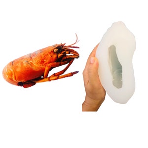 1pc Realistic Cooked Lobster Body Silicone Mold| Food Shape Silicone Mold| Soap| Candle | Mold for Wax| Mold for | Not Food Grade